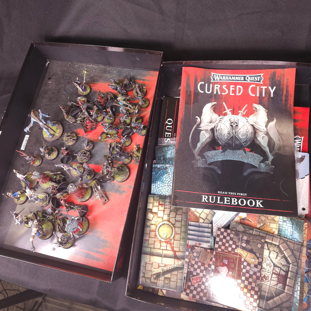 Warhammer Quest: Cursed City - Heroes and Undead - Painted Collection and Game Components