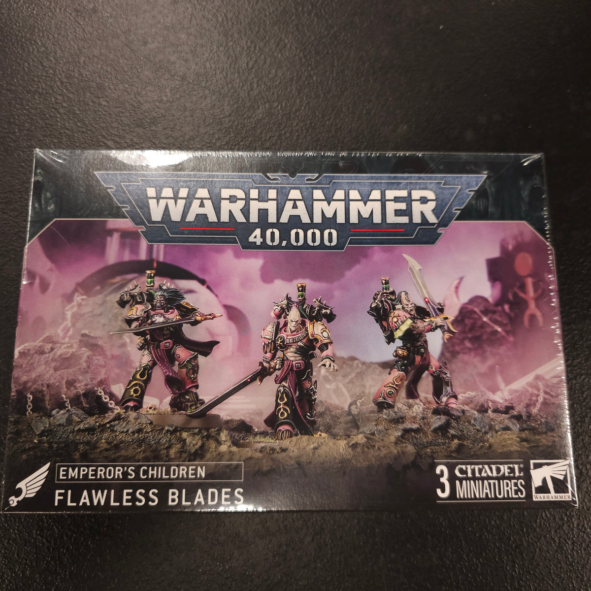 Flawless Blades - actual retail packaging, front view