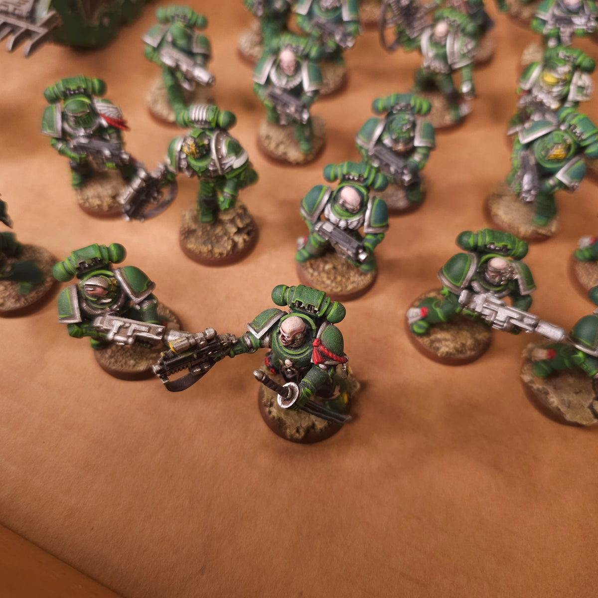Painted Green Warband with Land Raider and Dreadnought - detail view 5