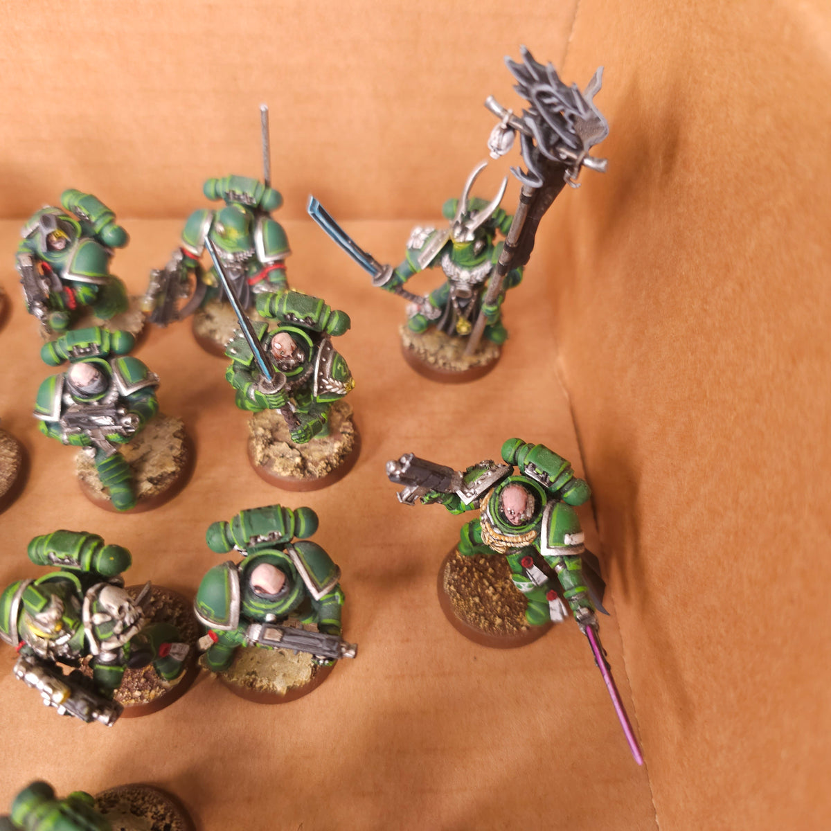 Painted Green Warband with Land Raider and Dreadnought - detail view 6