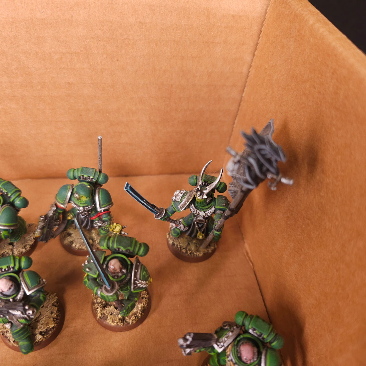 Painted Green Warband with Land Raider and Dreadnought - detail view 7