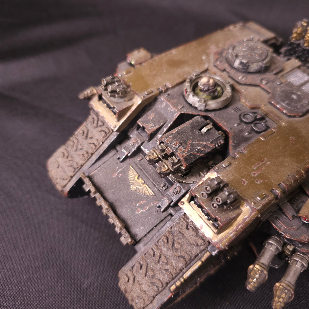 Painted Weathered Land Raider - detail view 3