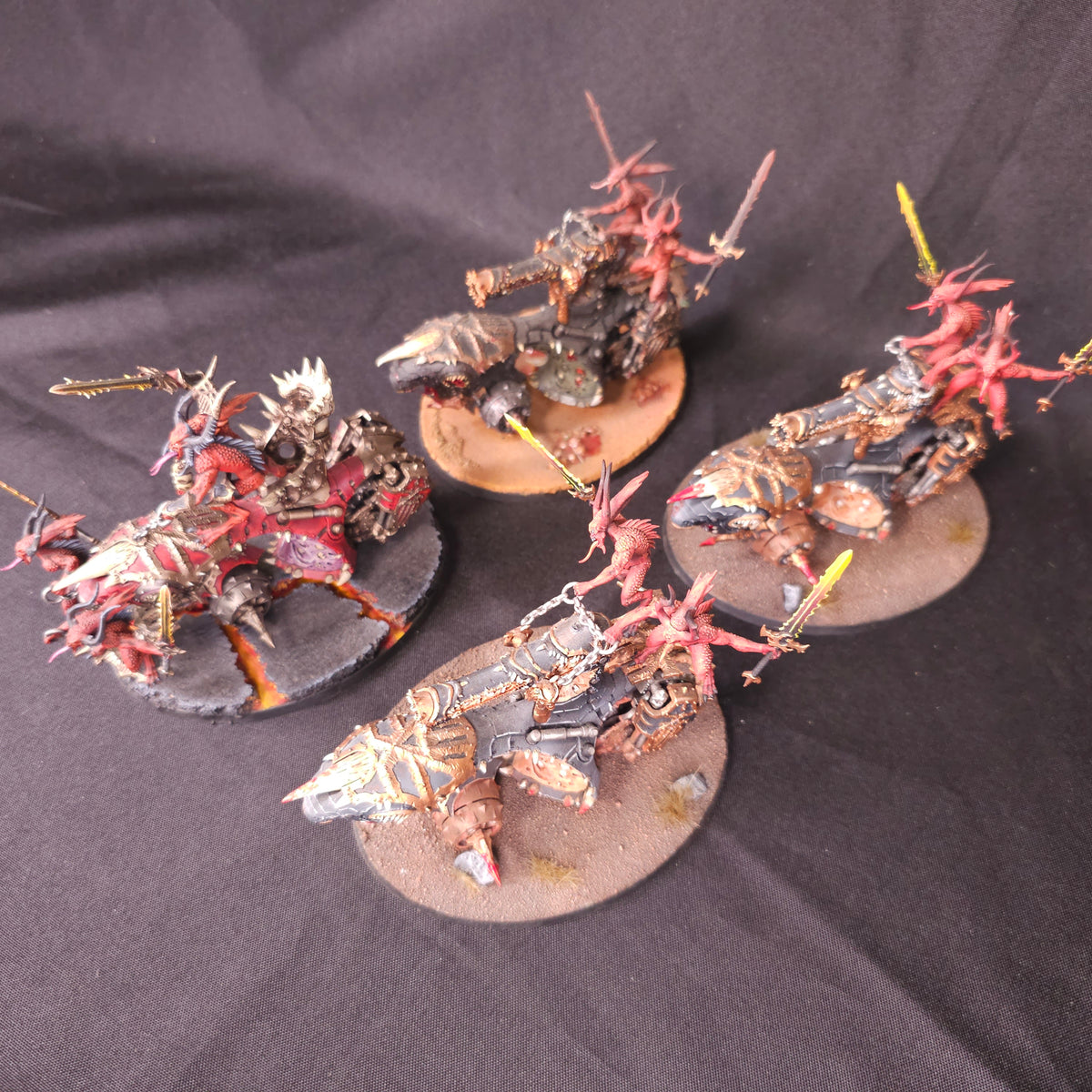 Painted Skull Cannons and Blood Throne - full lot