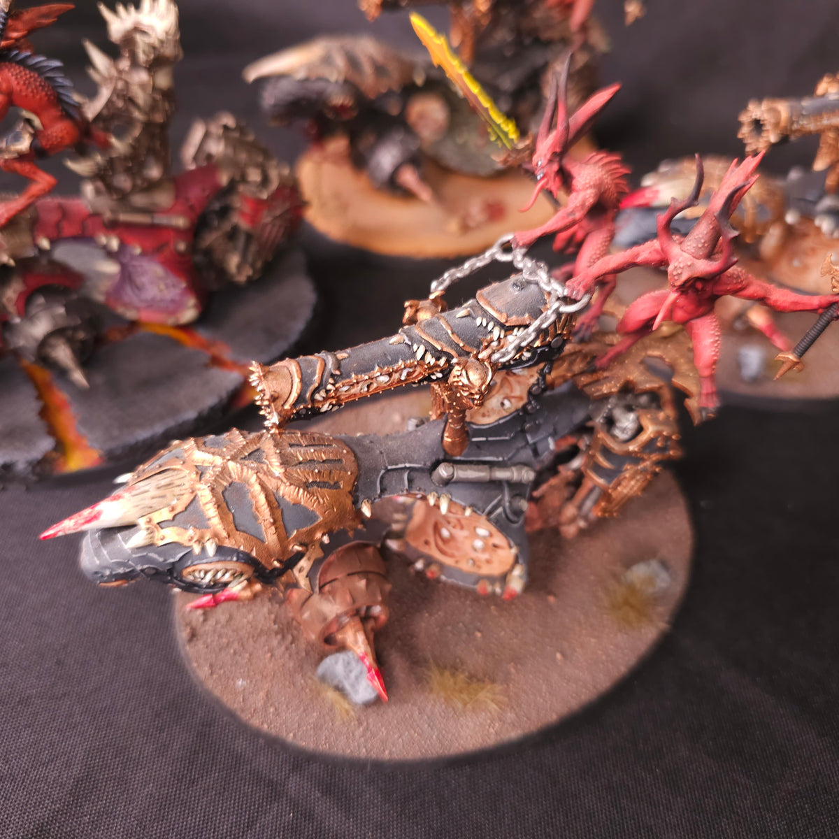 Painted Skull Cannons and Blood Throne - detail view 2