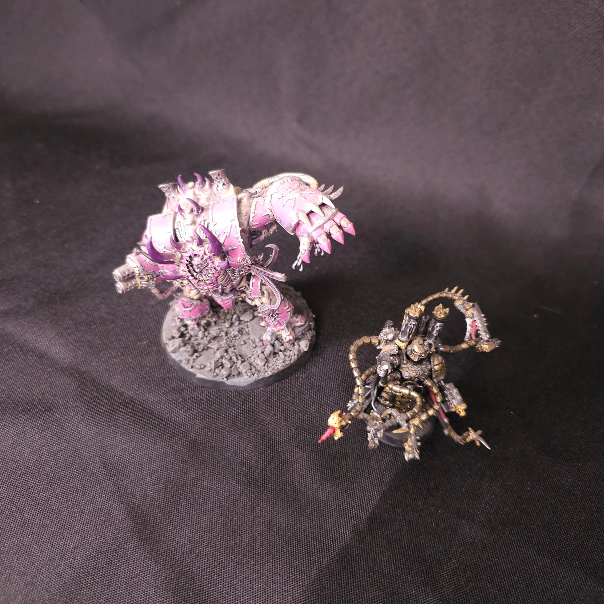 Purple Helbrute and Warpsmith — complete lot overview