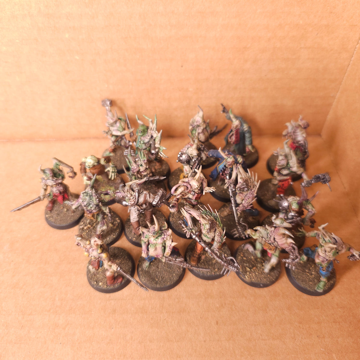 Nurgle-Themed Mutant Infantry — complete lot overview
