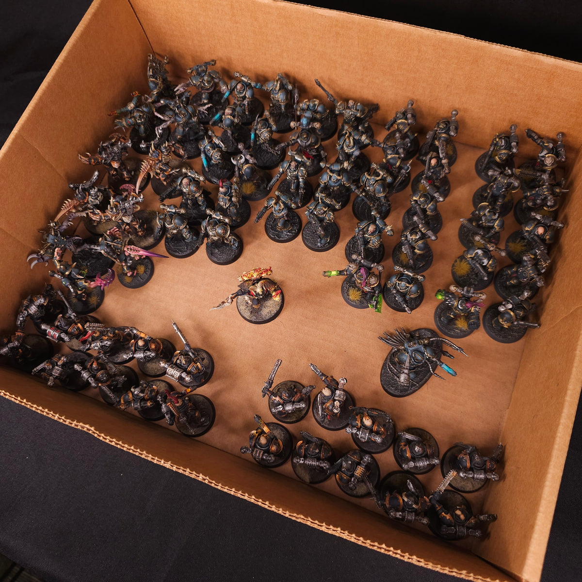 Black and Gold Infantry and Characters — complete lot overview