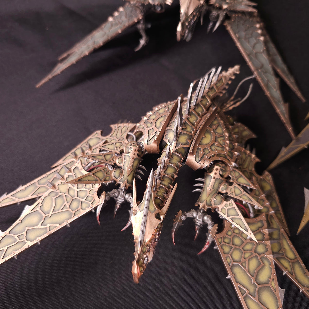 Three Painted Heldrakes — detail view 1