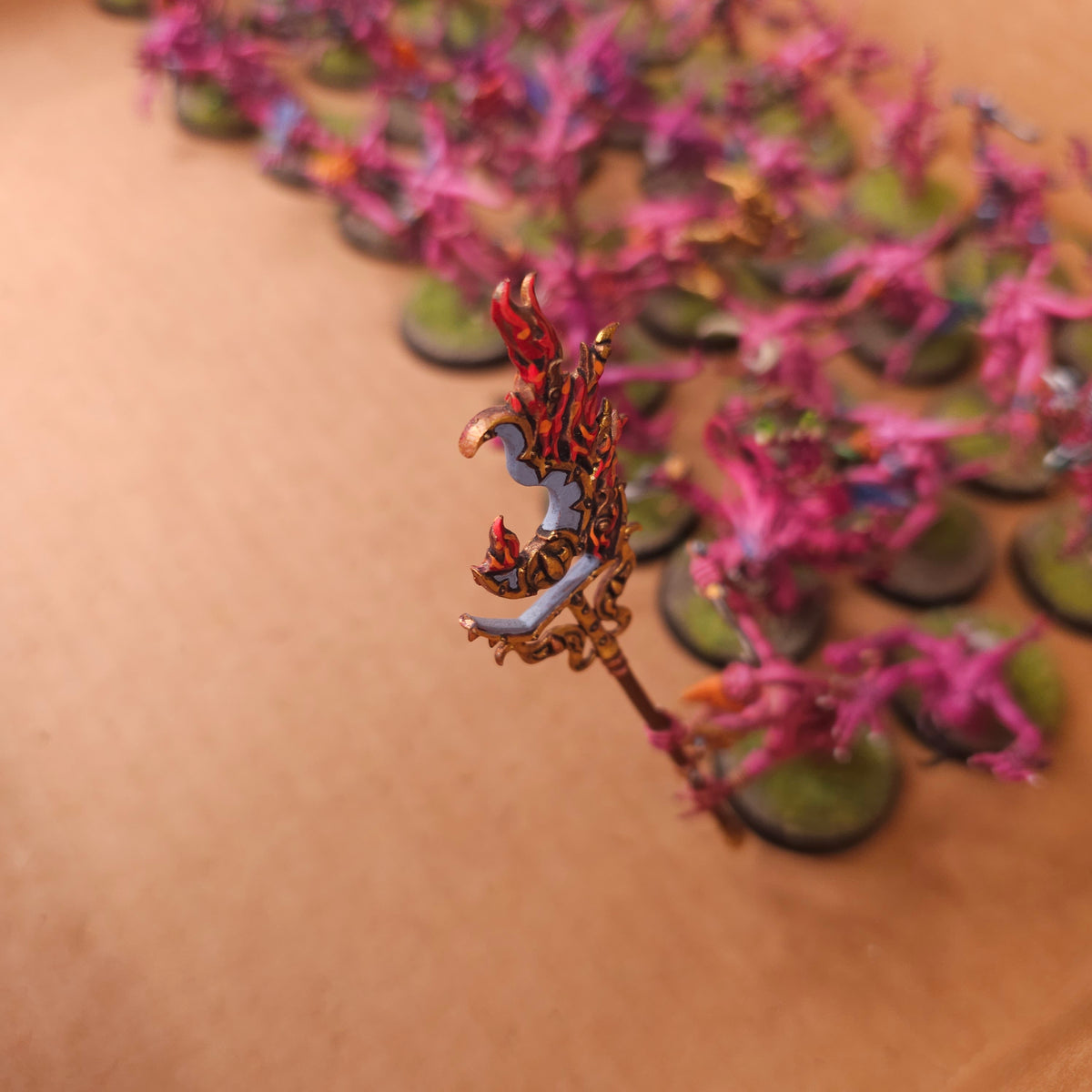 Painted Pink Horrors - Bright Pink Scheme - detail 2