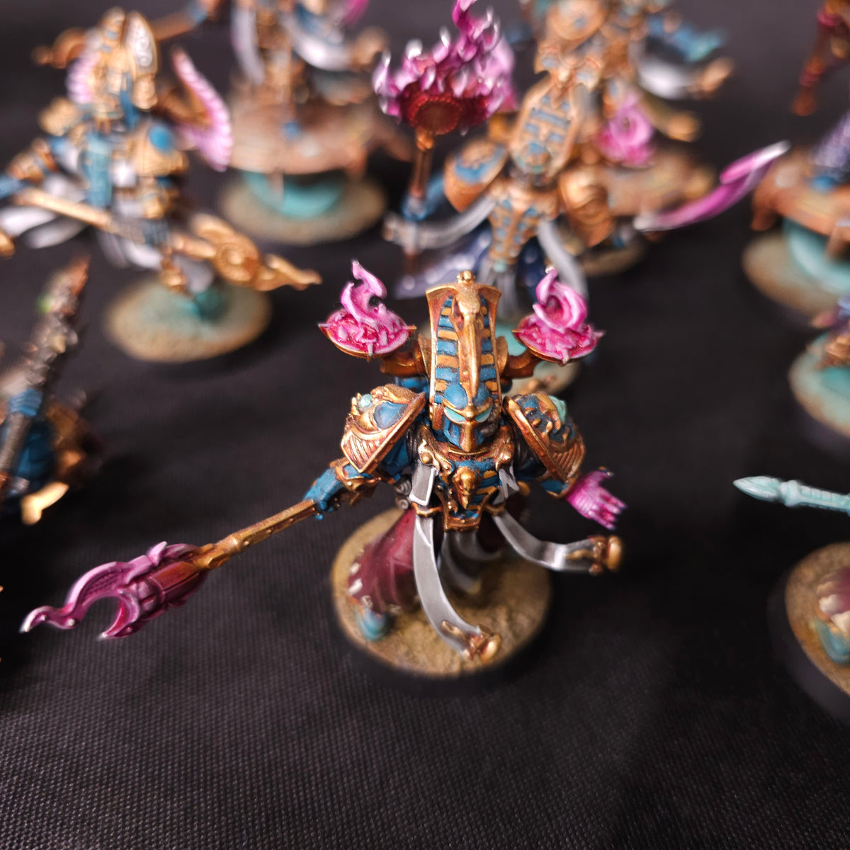 High-Quality Painted Sorcerers and Ahriman - detail 2