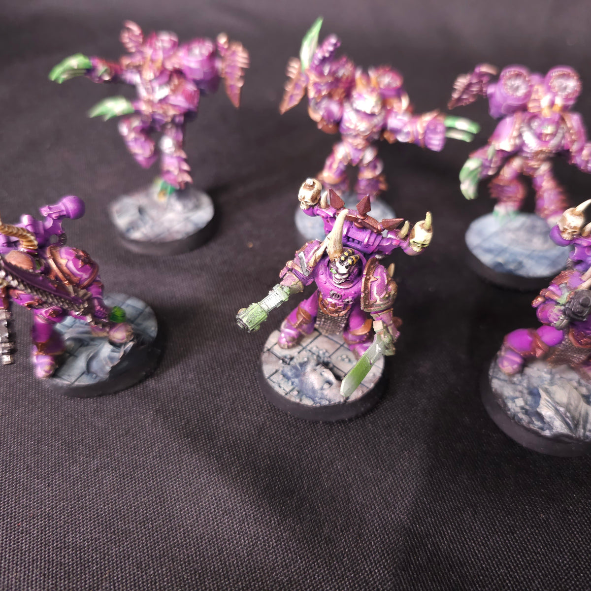Painted Possessed Marines - detail 1