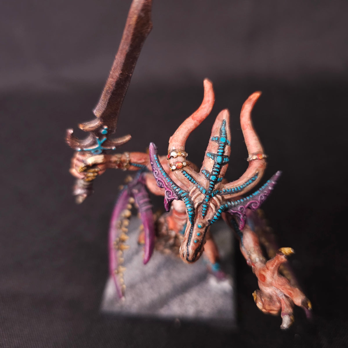 Painted Classic Metal Keeper of Secrets - detail 1