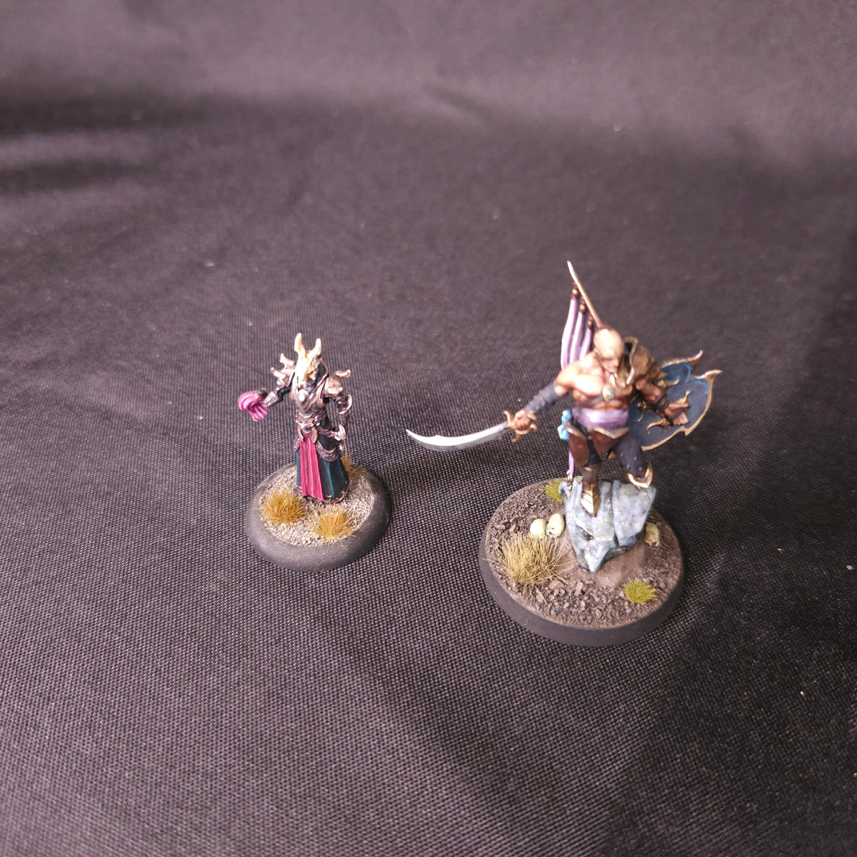 Painted Slaanesh Characters and Mounted Champion - full lot