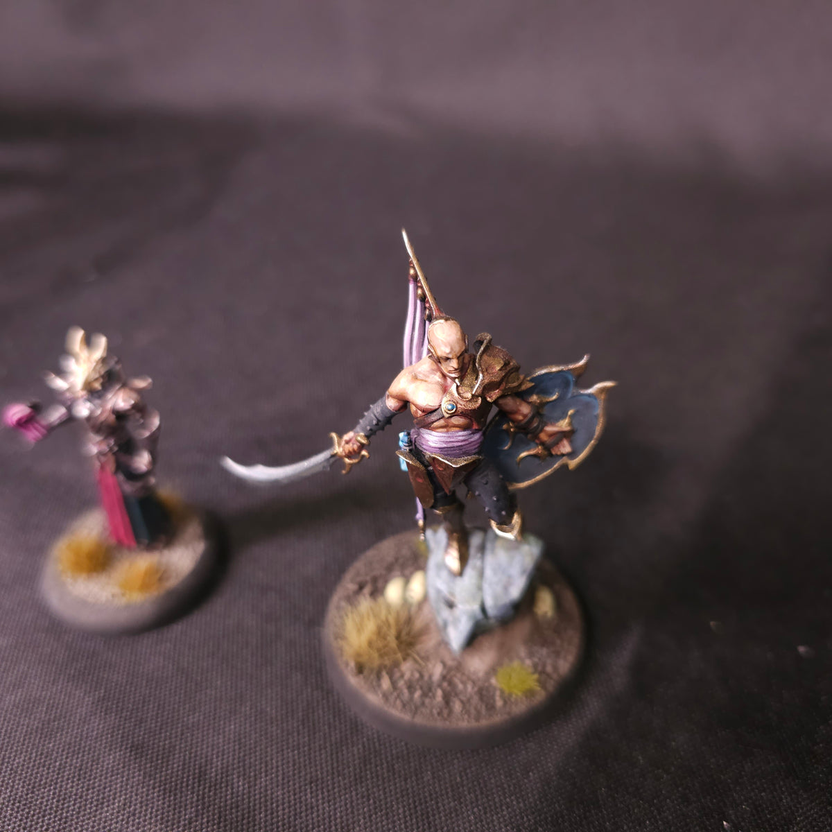 Painted Slaanesh Characters and Mounted Champion - detail 1