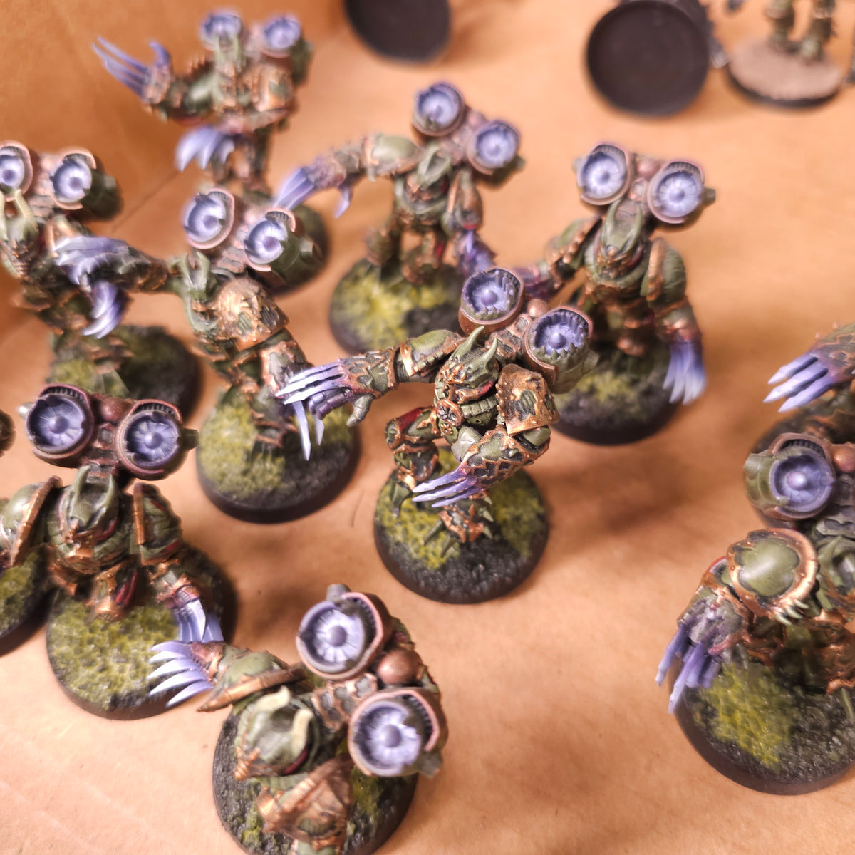 Painted Nurgle-Themed Raptors and Warp Talons - detail 1