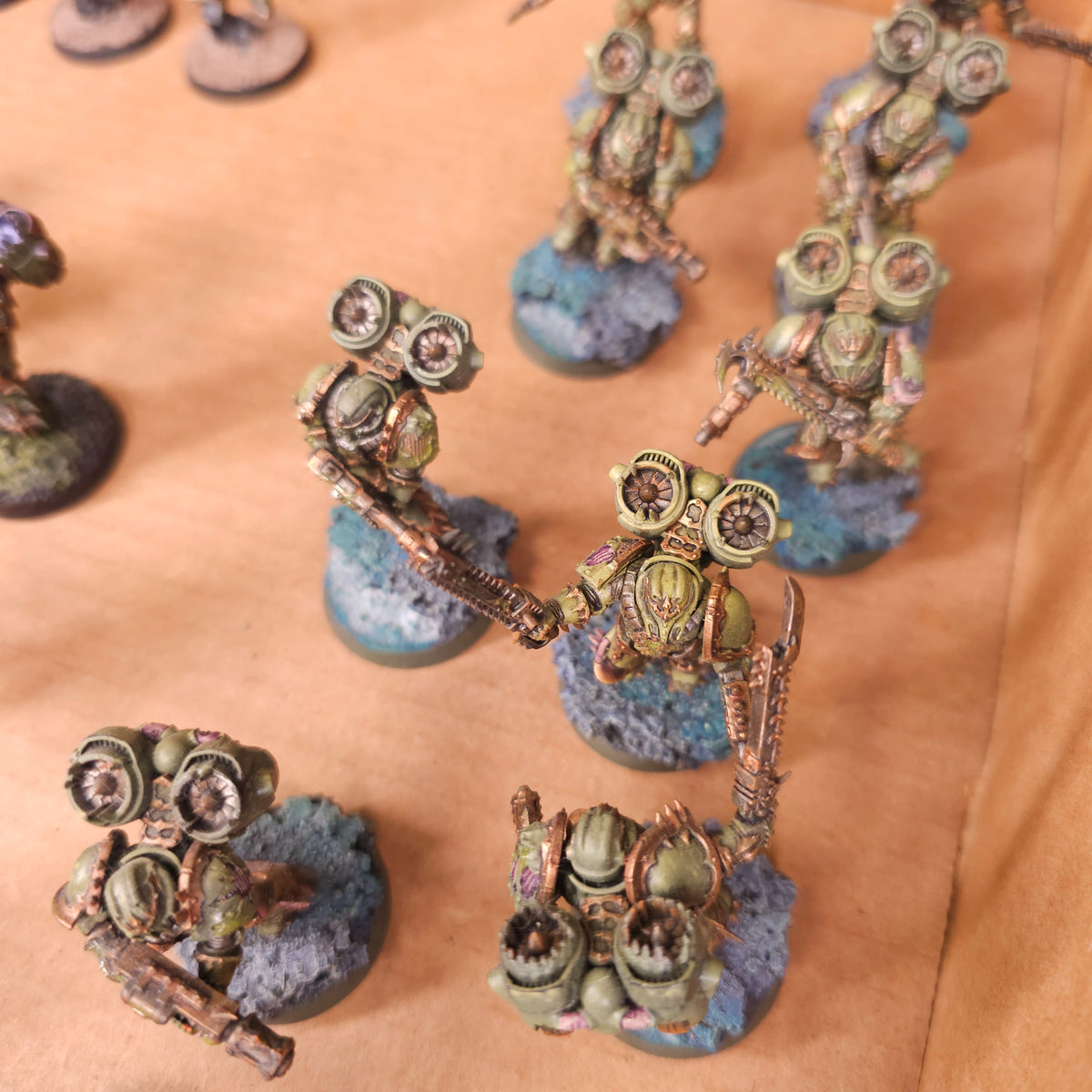 Painted Nurgle-Themed Raptors and Warp Talons - detail 4