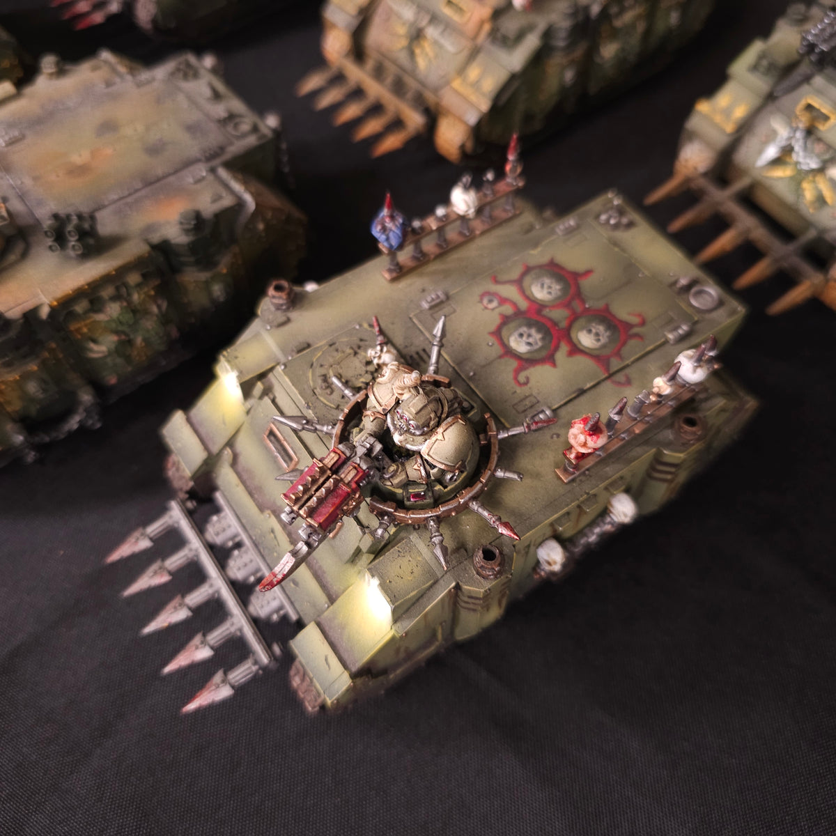 Nurgle Rhinos - Rusted Armour - photograph 2, alternate view or detail
