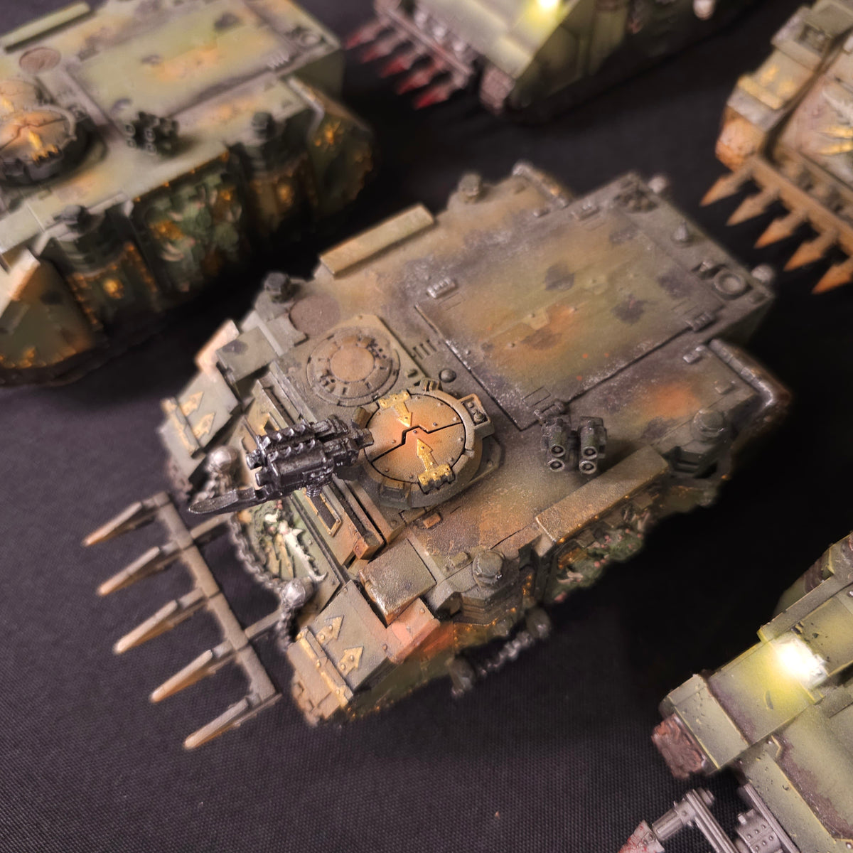 Nurgle Rhinos - Rusted Armour - photograph 3, alternate view or detail