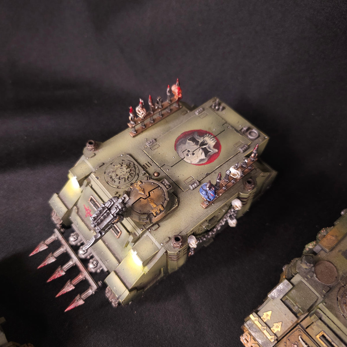 Nurgle Rhinos - Rusted Armour - photograph 5, alternate view or detail