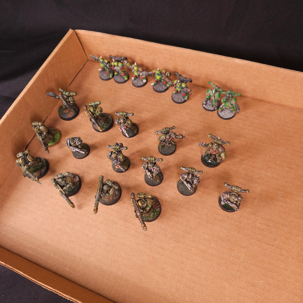 Classic Metal Plague Marines - full lot overview