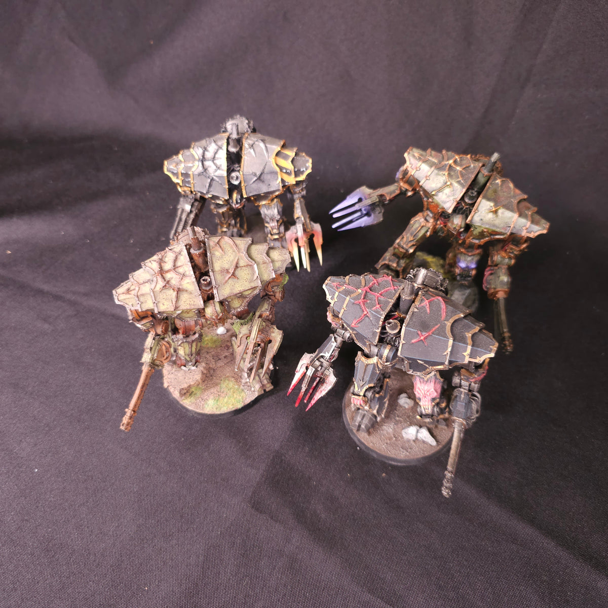 Converted Nurgle Dreadnoughts - full lot overview