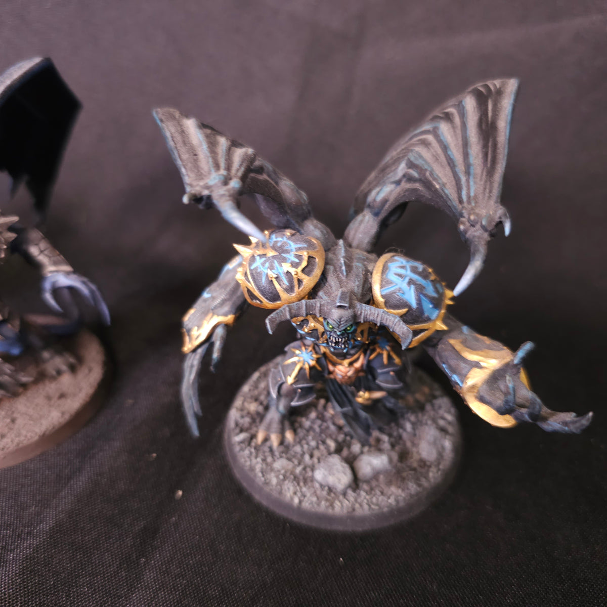 Winged Daemon Princes - Blue and Silver - photograph 2, alternate view or detail