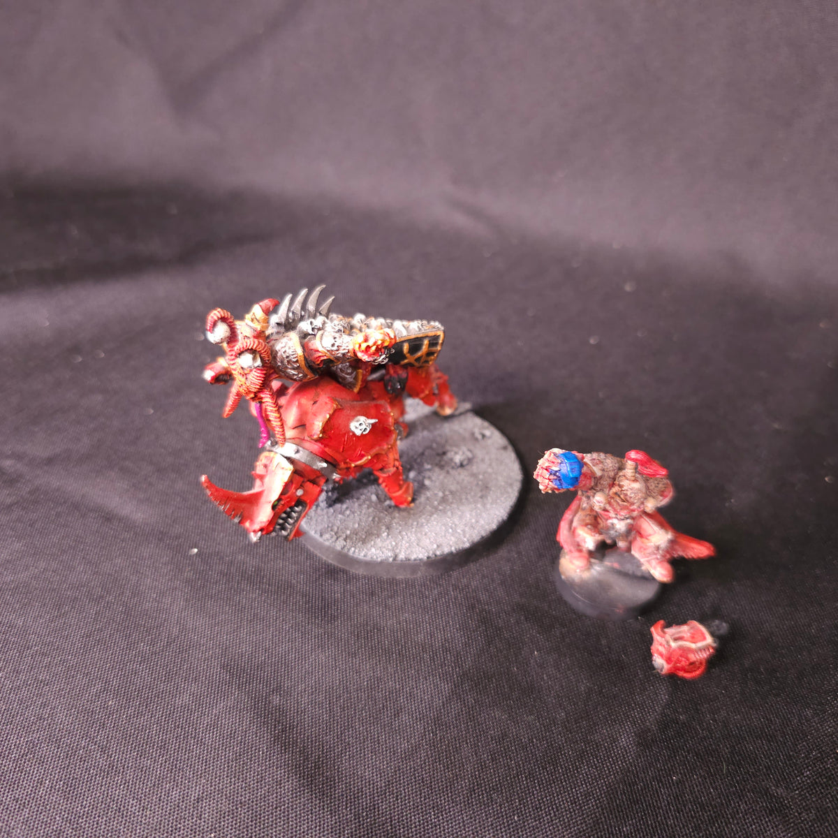 Classic Metal Khorne Juggernaut Lord and Chaos Lord - full lot overview