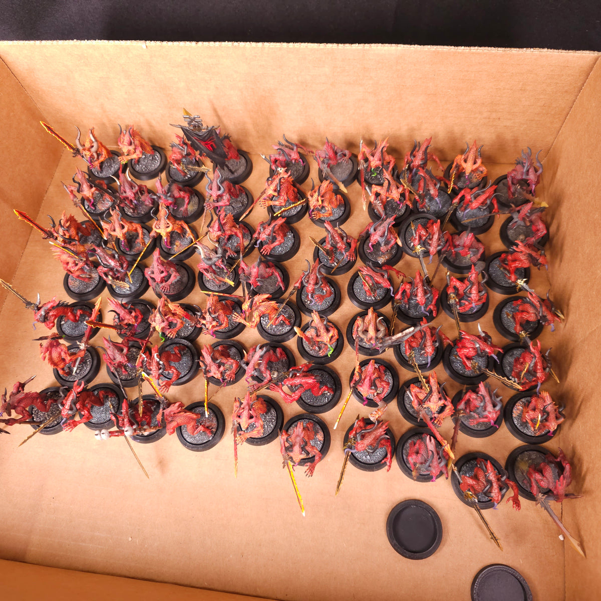 Large Painted Bloodletter Horde - entire lot overview
