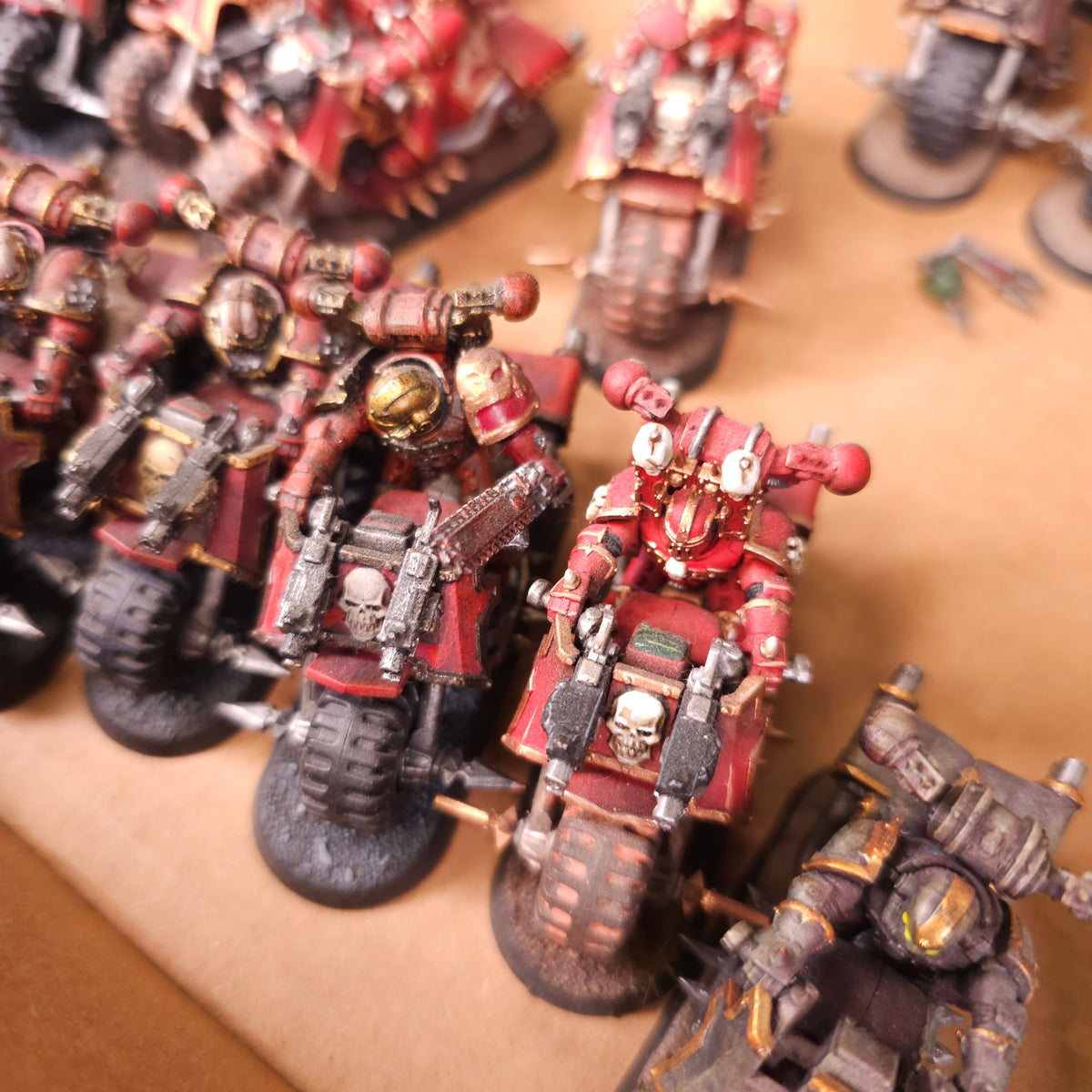 Large Khorne Themed Chaos Biker Collection - detail view 1