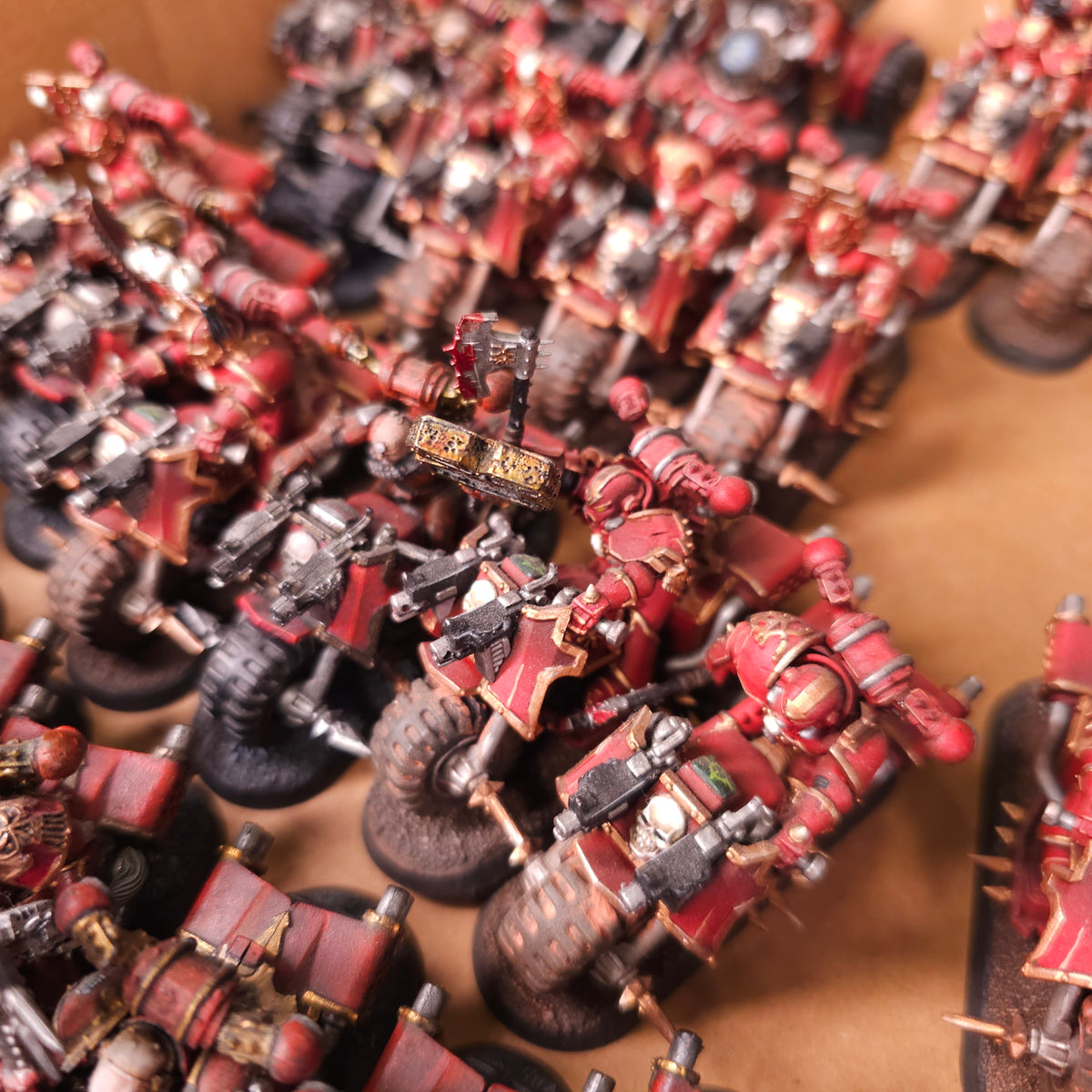 Large Khorne Themed Chaos Biker Collection - detail view 2