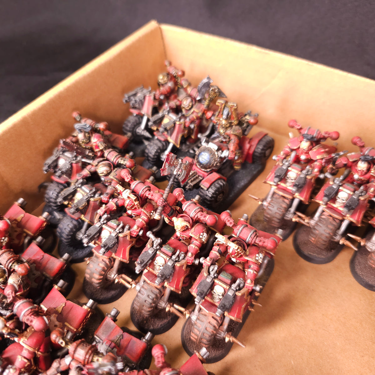 Large Khorne Themed Chaos Biker Collection - detail view 5