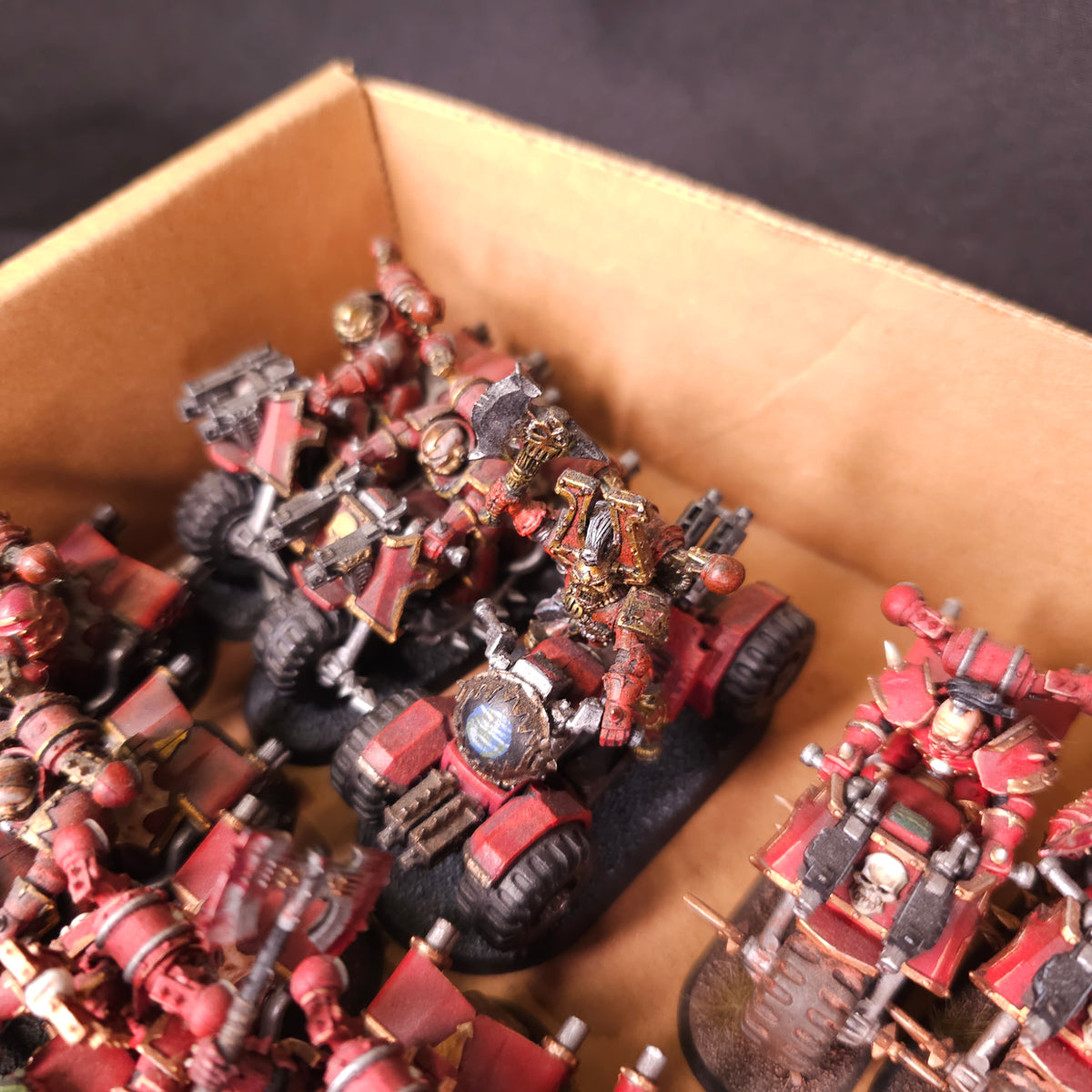 Large Khorne Themed Chaos Biker Collection - detail view 6