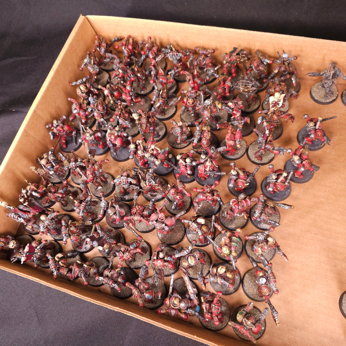 Khorne Berzerkers and Chaos Marine Infantry - entire lot overview