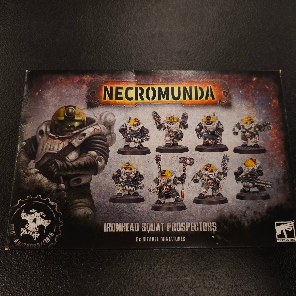 Ironhead Squat Prospectors — actual opened/incomplete box