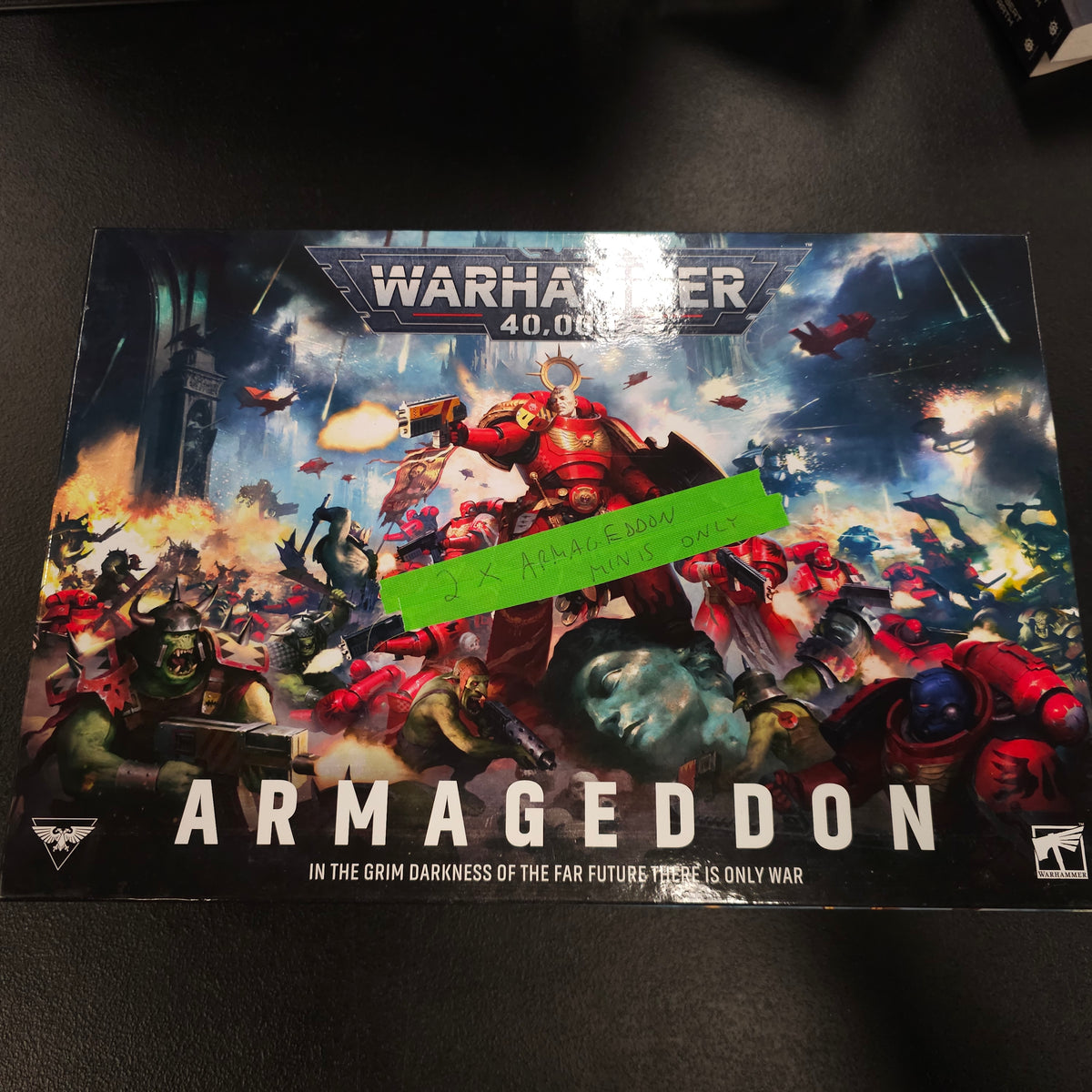 Armageddon - Miniatures from Two Boxes Combined — actual opened/incomplete box