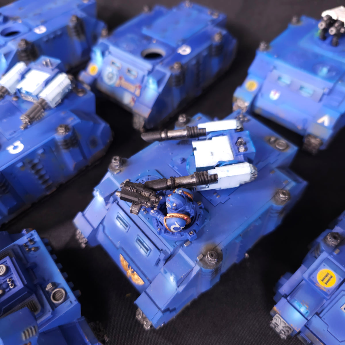 Ultramarines Rhino Razorback and Support Vehicle Group, detail view 2