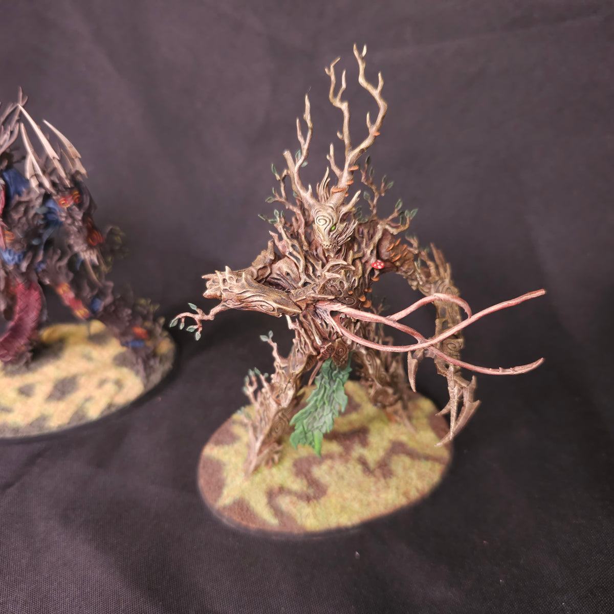 Sylvaneth - Treelord Trio - Pink and Green - alternate or detail view 2