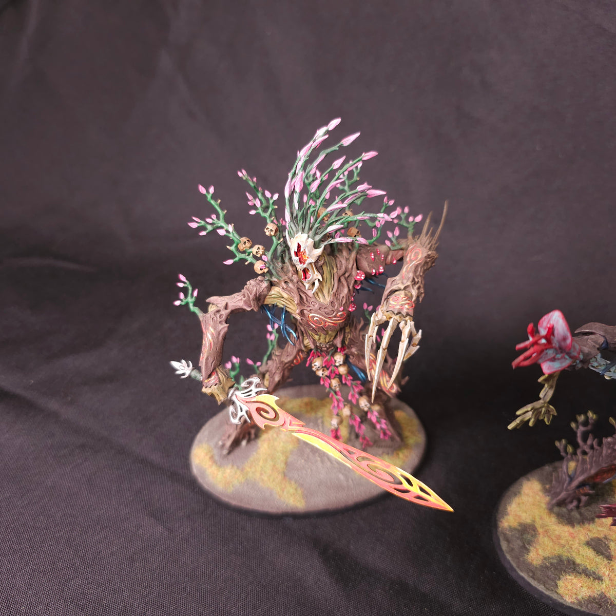 Sylvaneth - Treelord Trio - Pink and Green - alternate or detail view 4