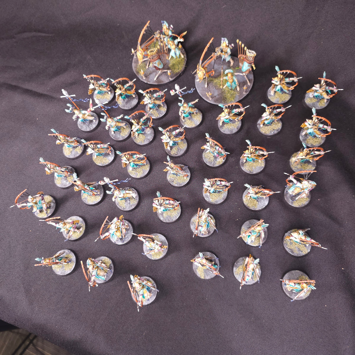 Lumineth Realm-lords - Sentinels and Starshard Ballistas - full lot overview
