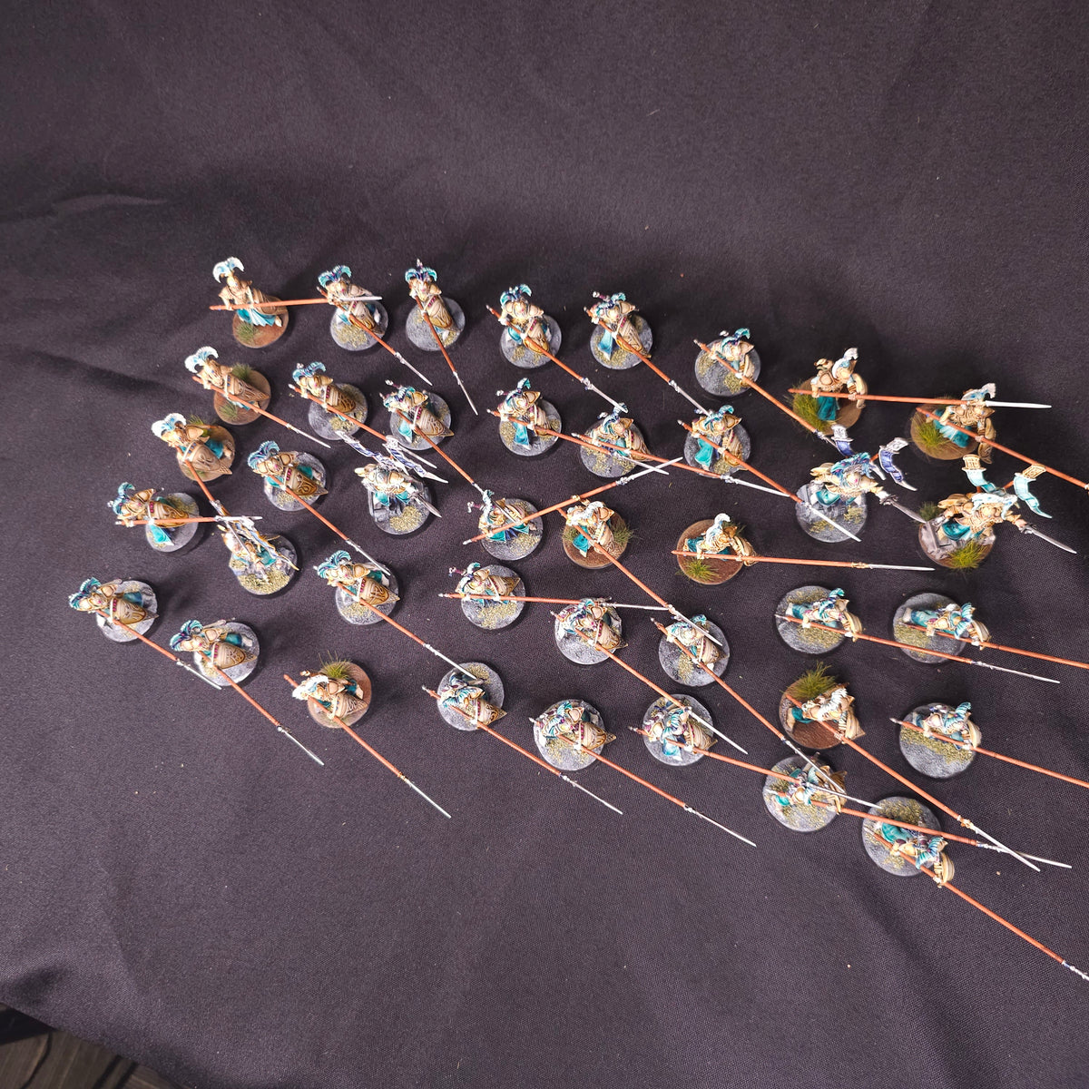Lumineth Realm-lords - Vanari Warden Phalanx - full lot overview