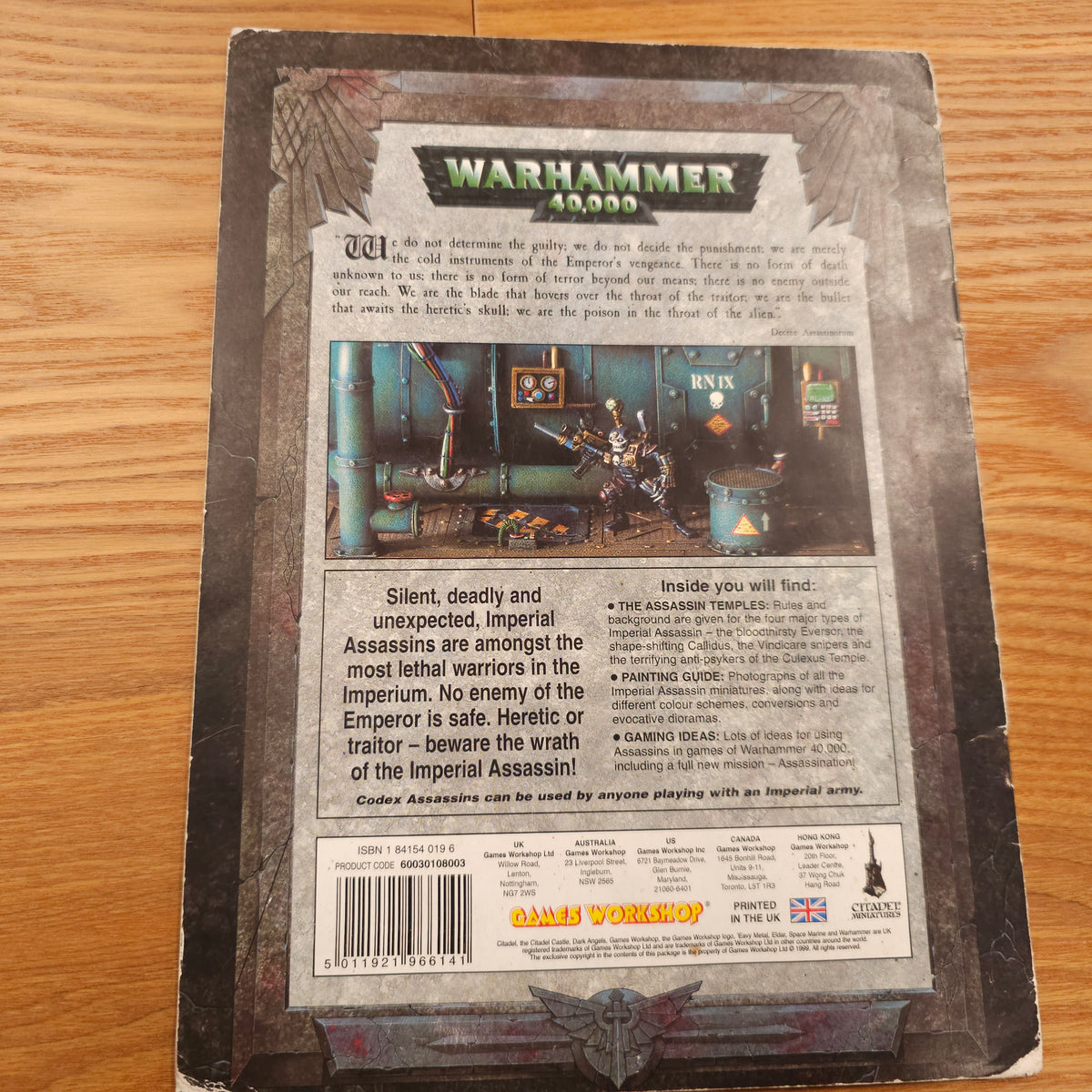 Warhammer 40,000 - Codex: Assassins - 3rd edition; 1999 — photo 2 of 2
