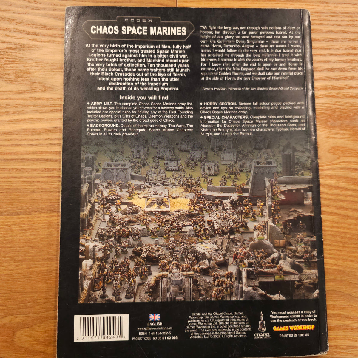 Warhammer 40,000 - Codex: Chaos Space Marines (revised) - 3rd edition; 2002 — photo 2 of 2