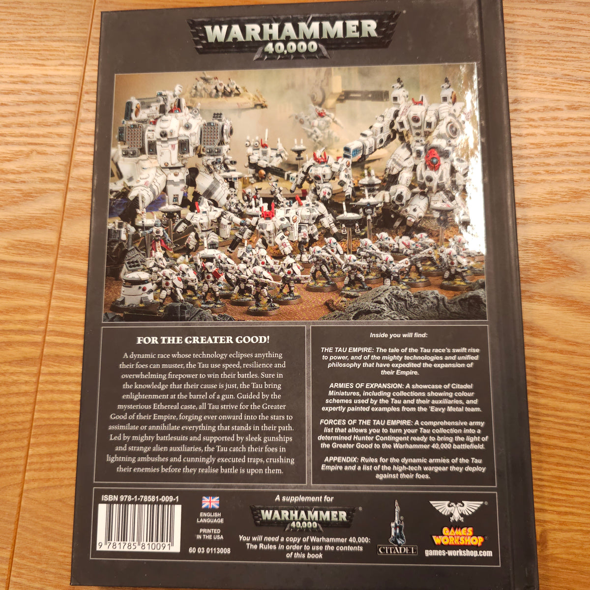 Warhammer 40,000 - Codex: Tau Empire (USA printing) - 7th edition; 2015 — photo 2 of 2