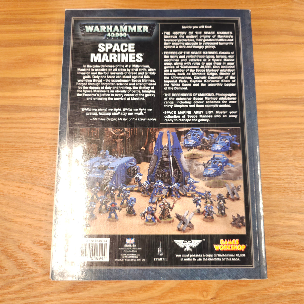 Warhammer 40,000 - Codex: Space Marines - 5th edition; 2008 — photo 2 of 2