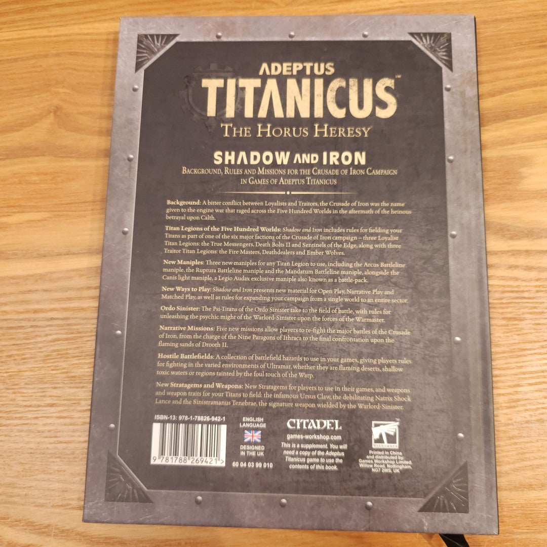 Adeptus Titanicus - Shadow and Iron - 2018 edition; 2020 — photo 2 of 2