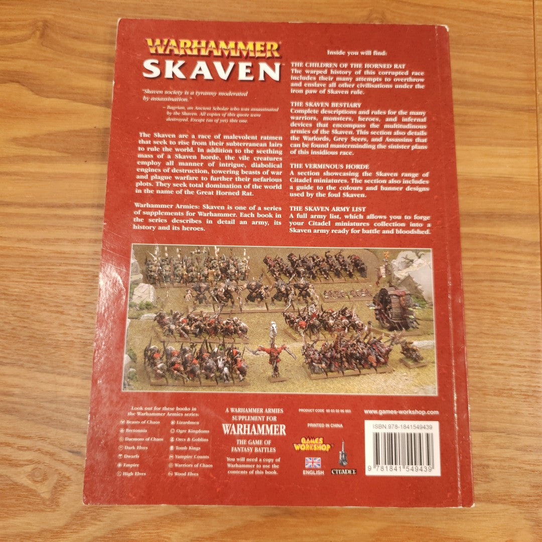 Warhammer Fantasy Battles - Warhammer Armies: Skaven - 7th edition; 2009 — photo 2 of 2