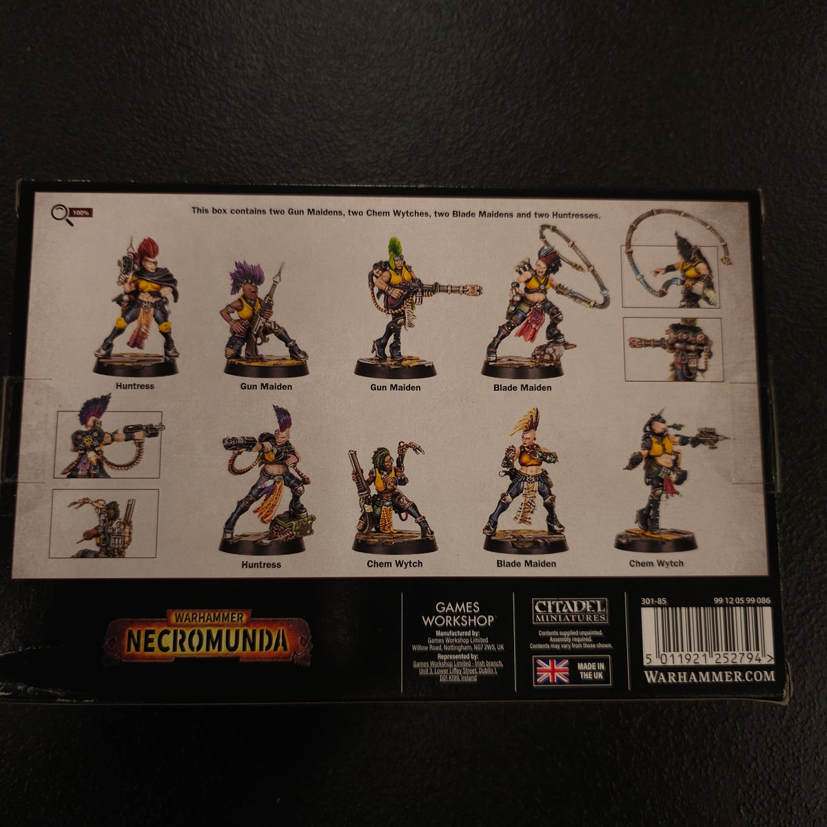 Escher Blades of the Matriarch - back packaging
