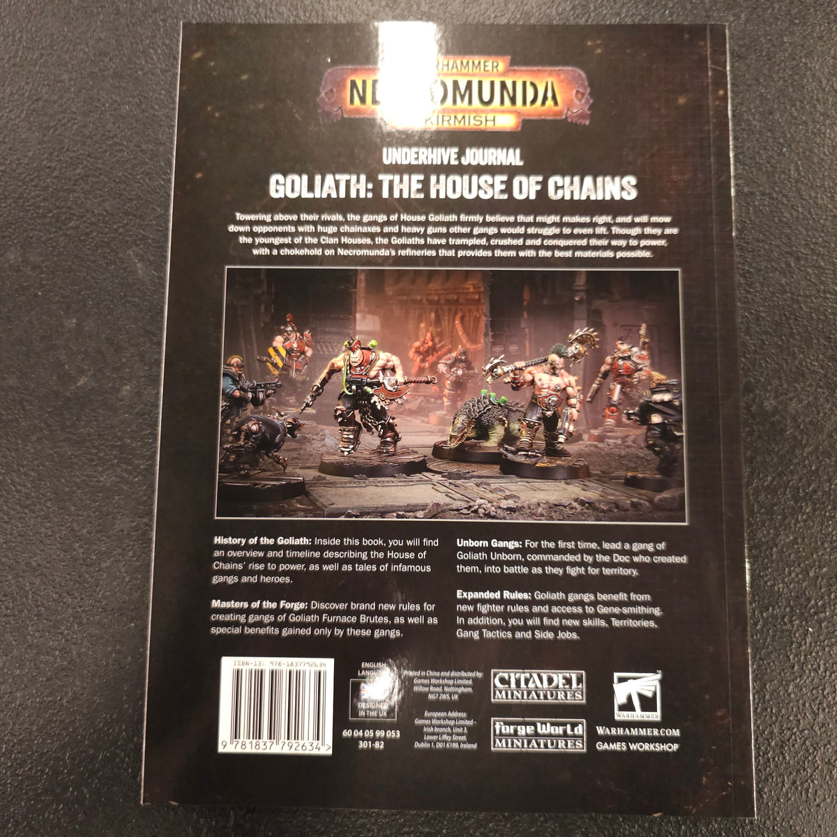 Underhive Journal: Goliath - The House of Chains - back cover