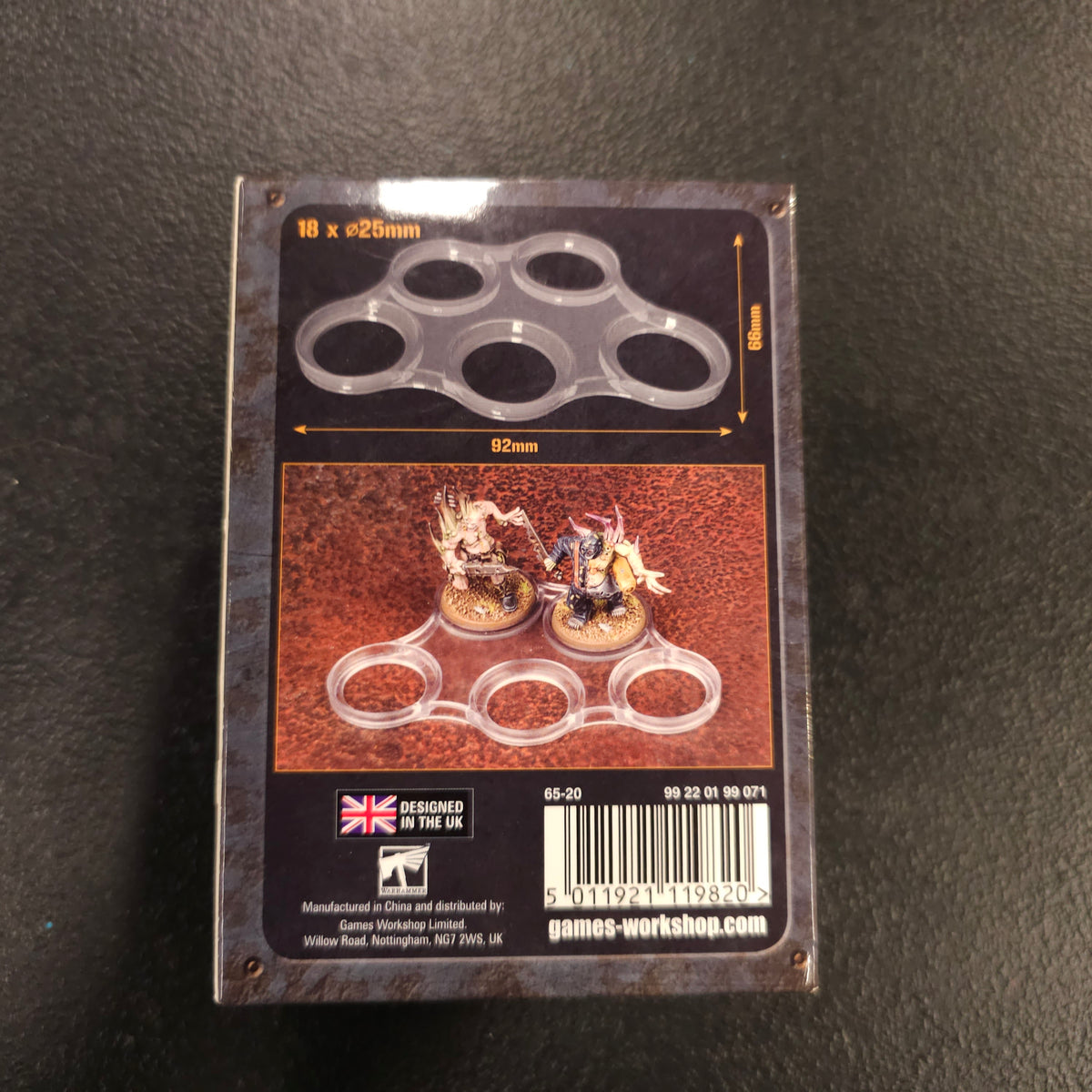 Apocalypse 25mm Movement Trays - back packaging