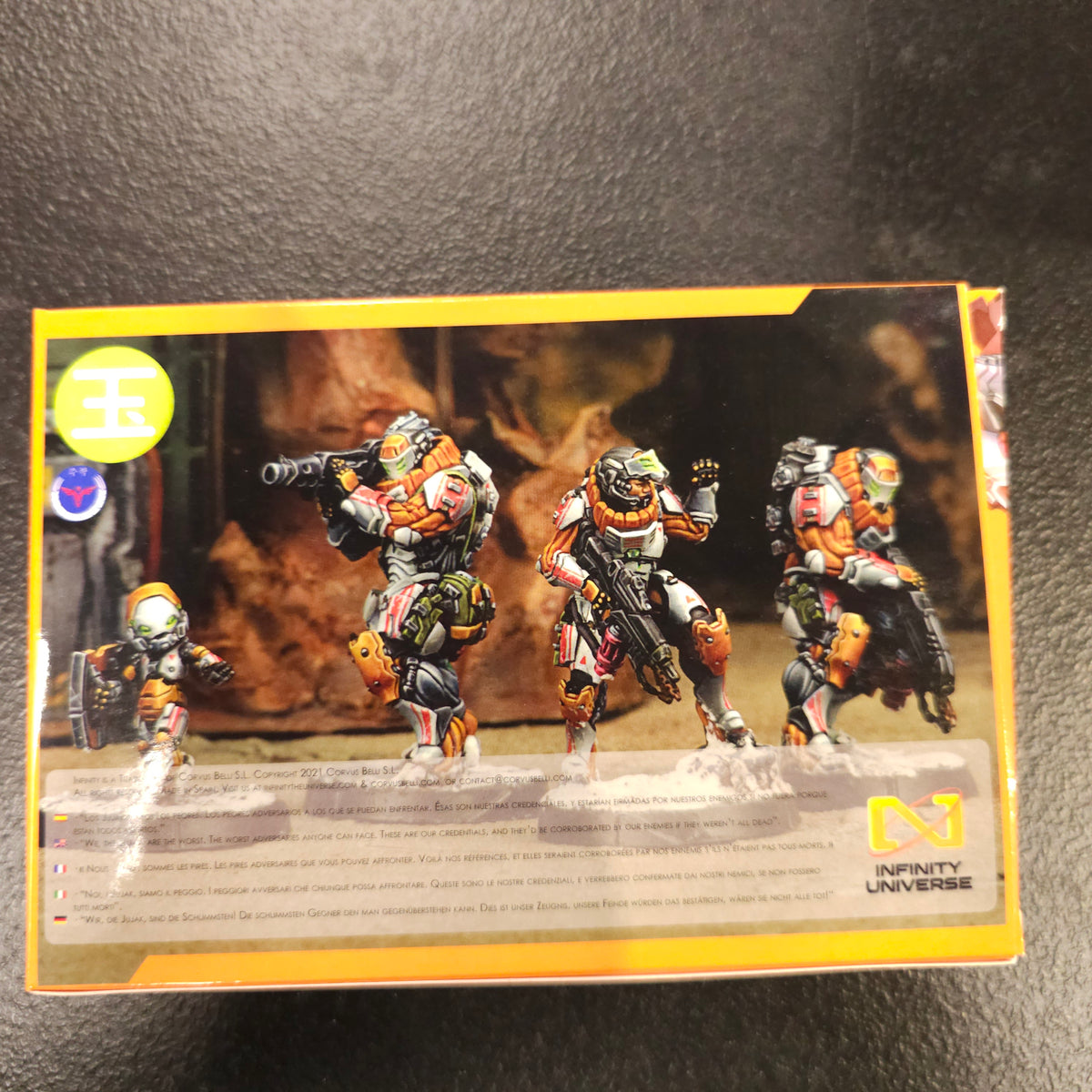 Jujak Regiment, Korean Shock Infantry - back packaging